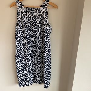 Gretchen Scott Blue and white sundress in size. Large